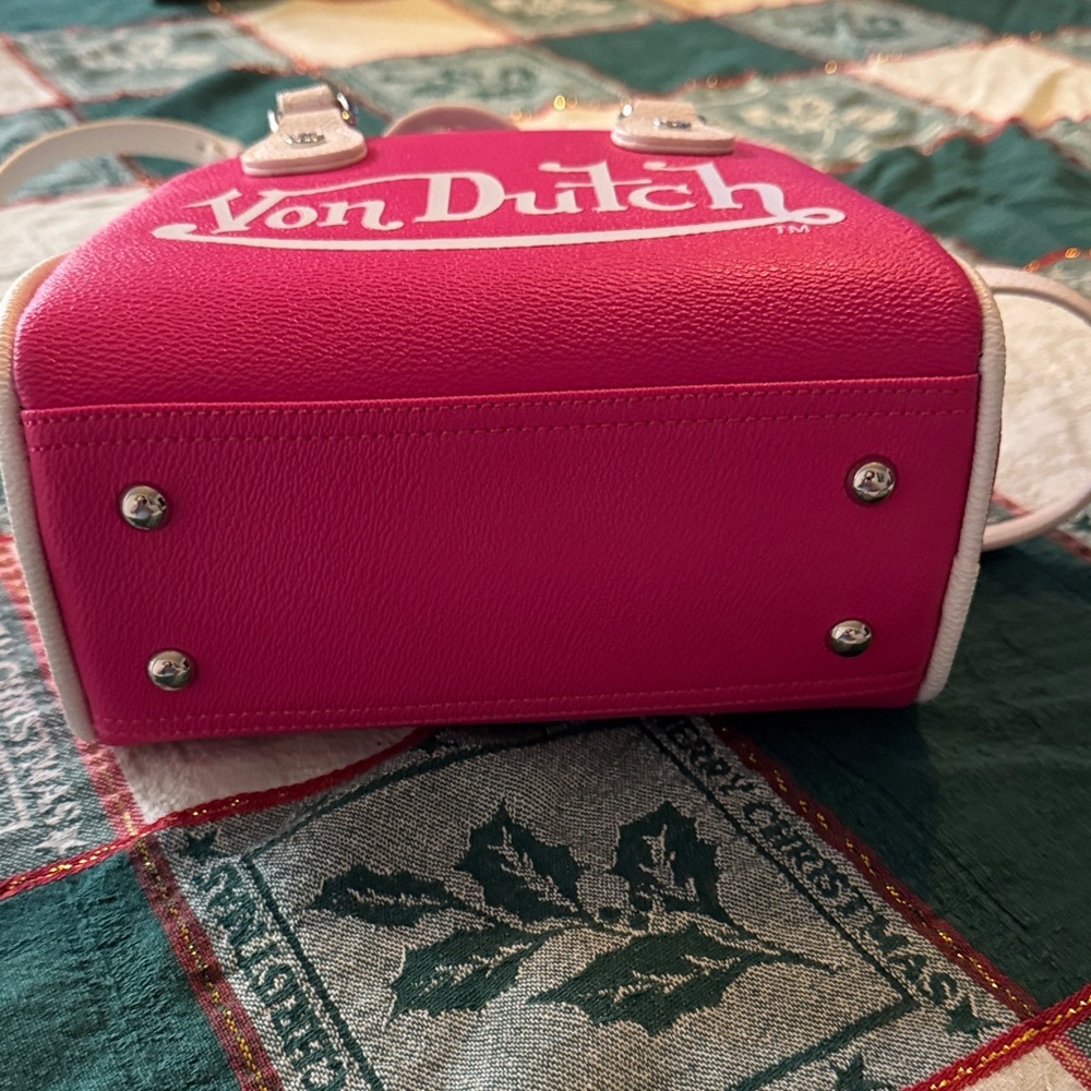 Hot Pink Mini Bowling Bag - Von Dutch Woman - Picture 7 of 9